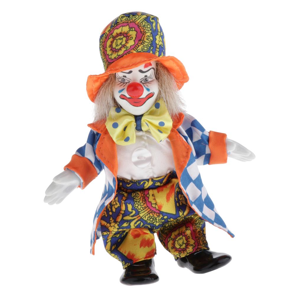 Vintage Collectible Clowns - Bambole di Pagliaccio in Ceramica e