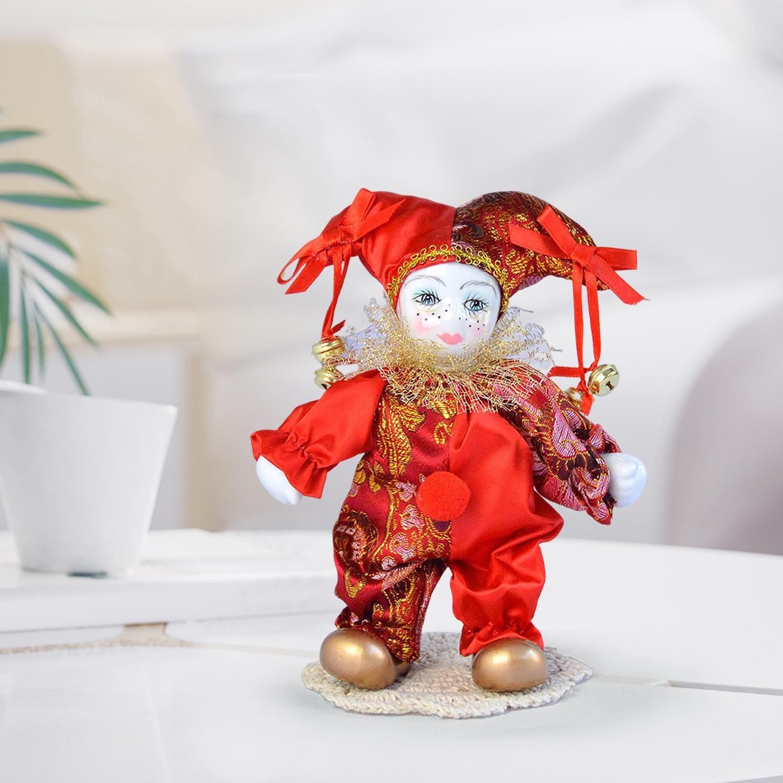 Vintage Collectible Clowns - Bambole Vintage harlegin bambola antica bambole
