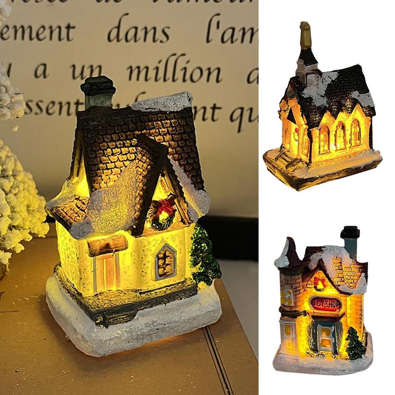 Collectible Vintage Lamps - Case del villaggio di Natale Lampada
