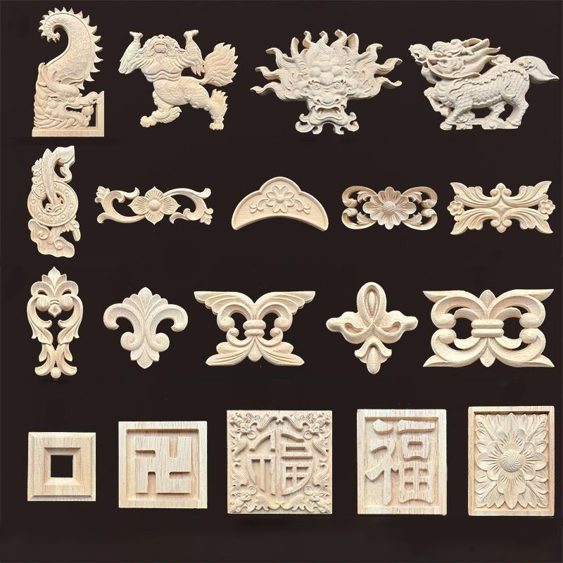 Vintage Things Collection - Applique in legno vintage con drago