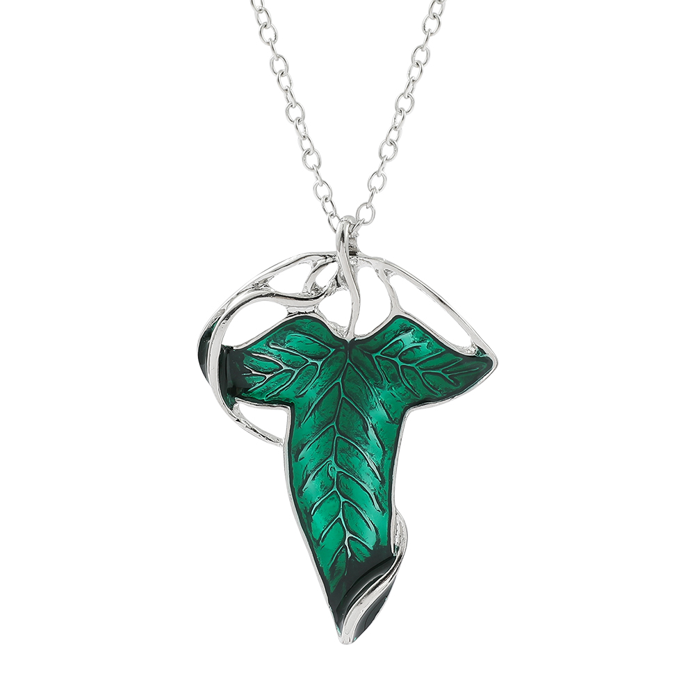 Vintage Collectibles For Sale - Collana con Ciondolo Foglia Verde Vintage,