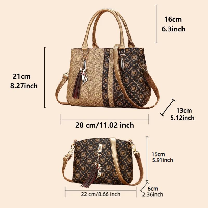 Set di Borse da Donna con Bors - Vintage Zipper recensione e prezzo