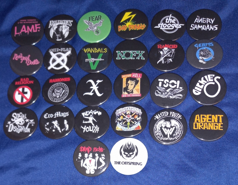 Spille Vintage Punk Rock USA:  - Vintage Collectible Pins recensione e prezzo