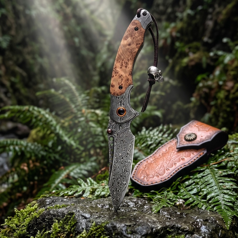 Coltello Pieghevole con Motivo - Vintage Collectible Knife recensione e prezzo